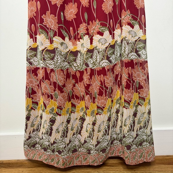 Madewell Red Floral Maxi Dress - Picture 5 of 13